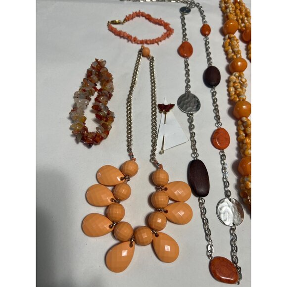 Orange 8 Piece Mixed Jewelry Bundle - Picture 7 of 8